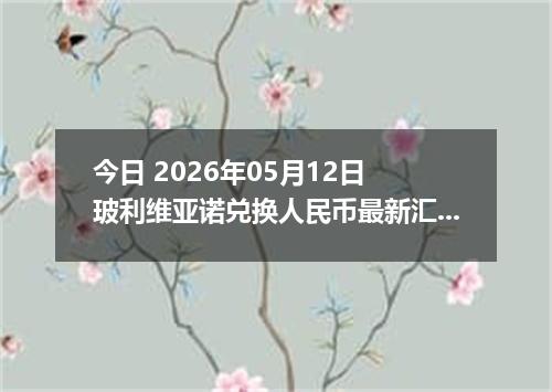 今日 2026年05月12日 玻利维亚诺兑换人民币最新汇率行情